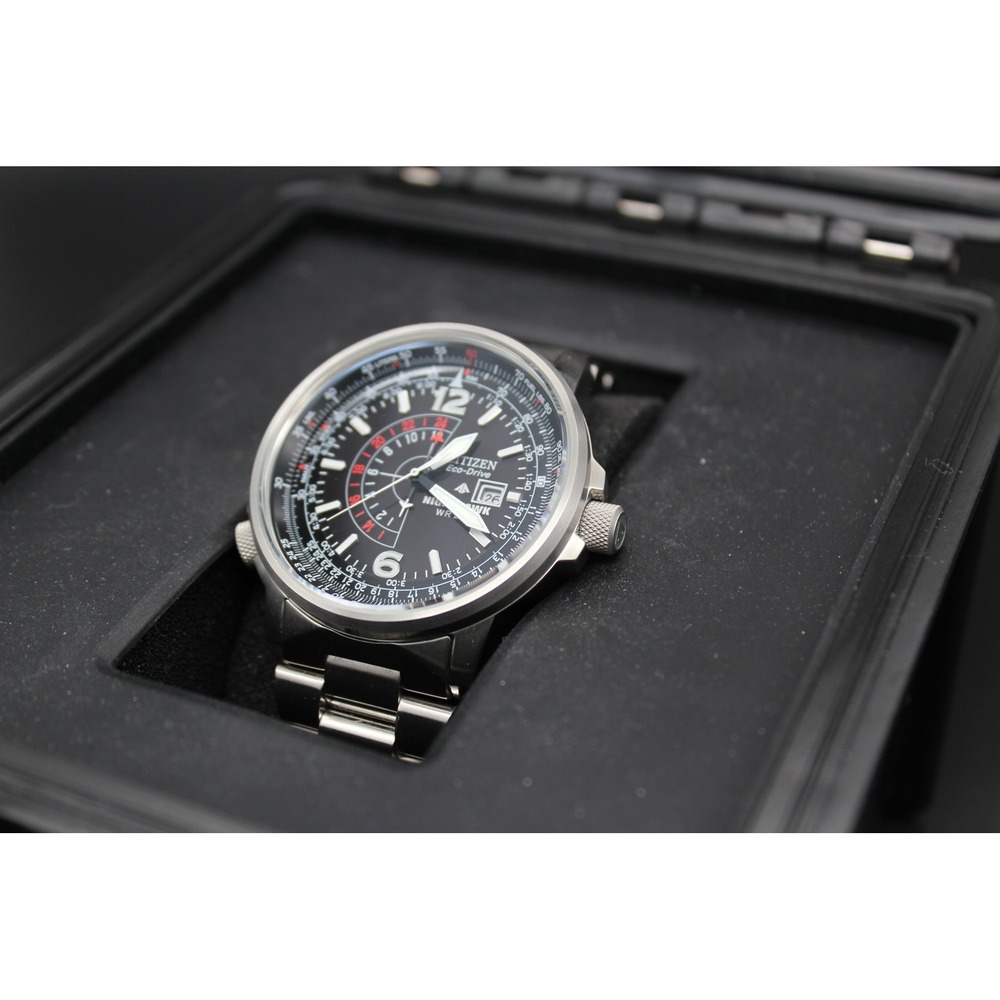 Citizen Nighthawk Eco-Drive BJ7000 GMT Pilot Watch – Original Bracelet